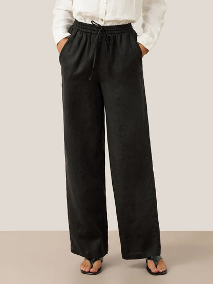 LYON Pantalones clásicos de lino 100%