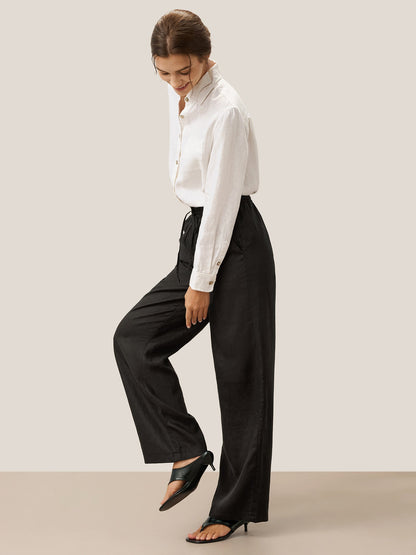 LYON Pantalones clásicos de lino 100%