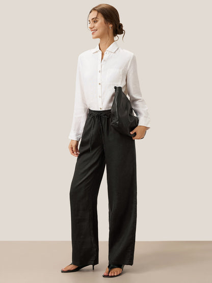 LYON Pantalones clásicos de lino 100%