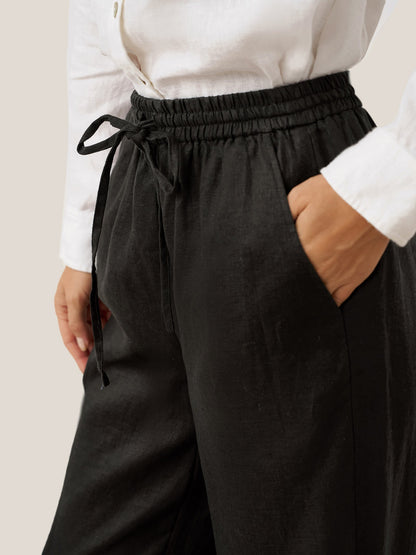 LYON Pantalones clásicos de lino 100%