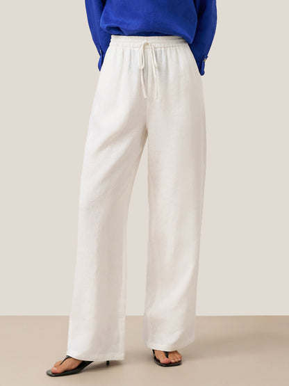 LYON Pantalones clásicos de lino 100%