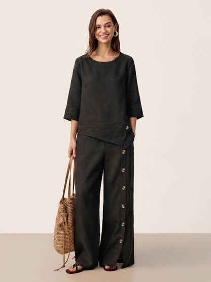 Conjunto NYLA — Lino 100% Puro
