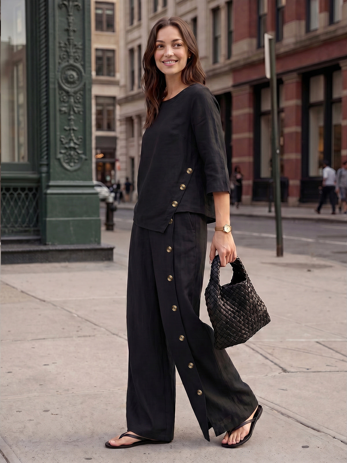 Conjunto NYLA — Lino 100% Puro