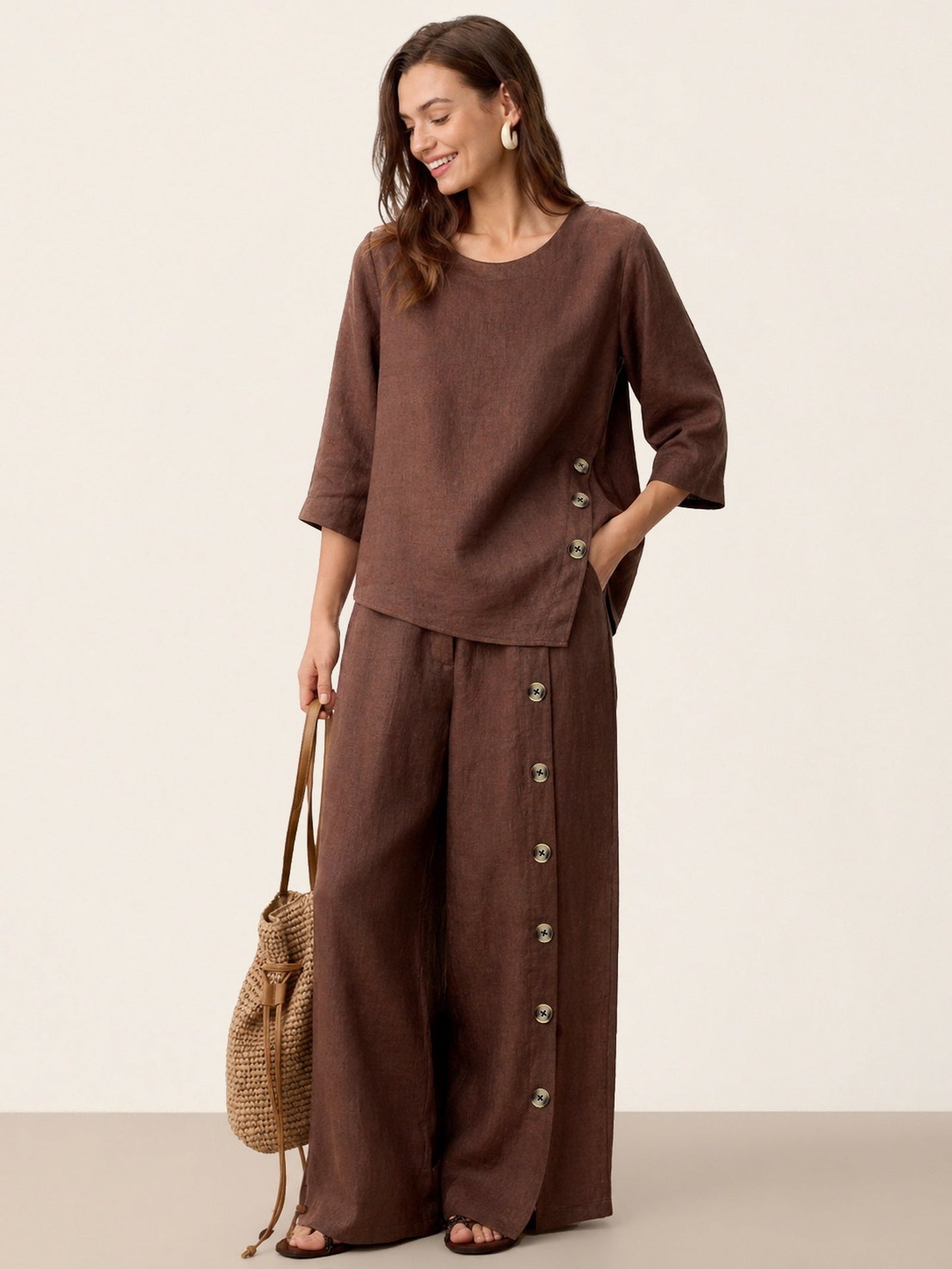 Conjunto NYLA — Lino 100% Puro