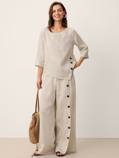 Conjunto NYLA — Lino 100% Puro