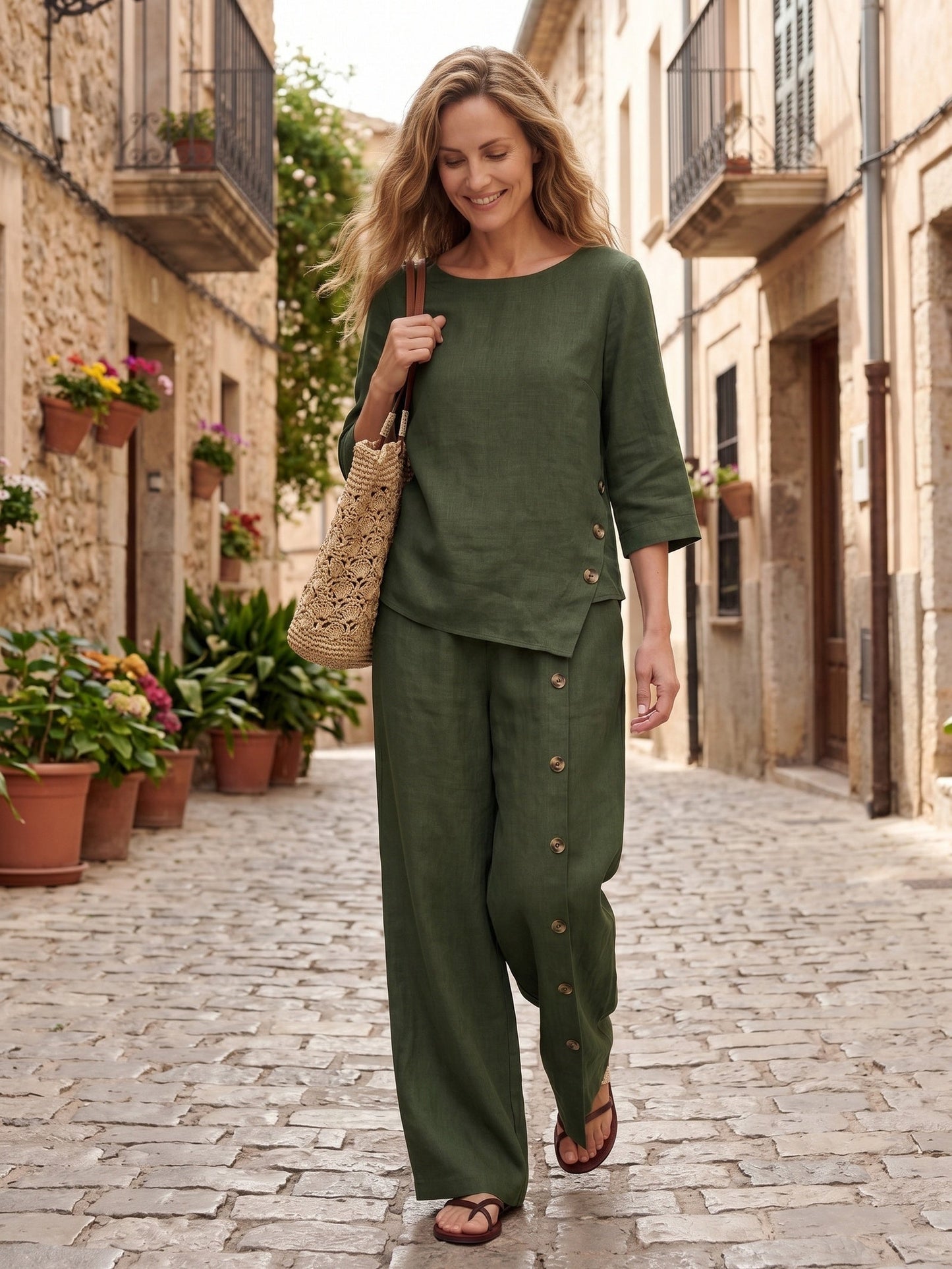 Conjunto NYLA — Lino 100% Puro