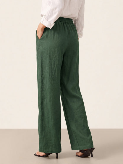LYON Pantalones clásicos de lino 100%