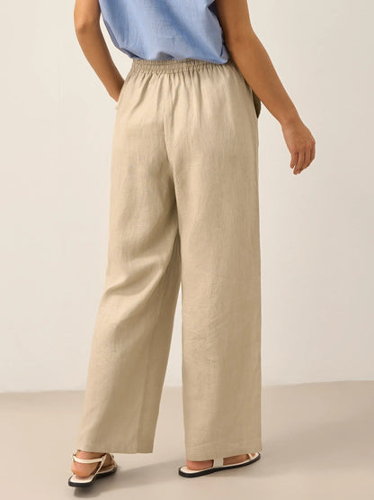 LYON Pantalones clásicos de lino 100%