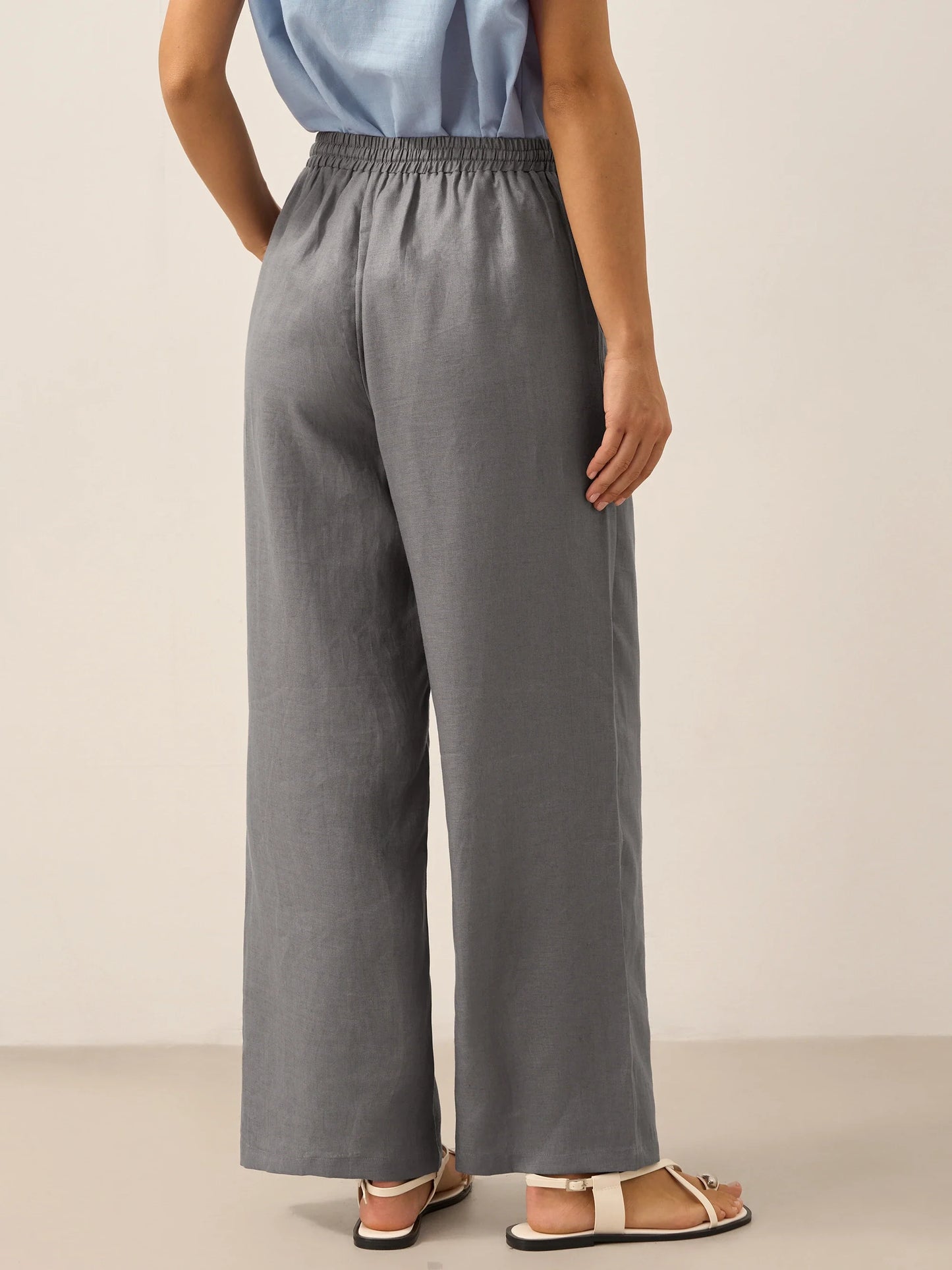 LYON Pantalones clásicos de lino 100%