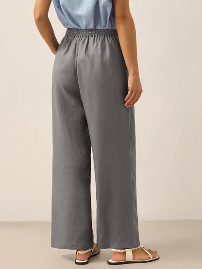 LYON Pantalones clásicos de lino 100%