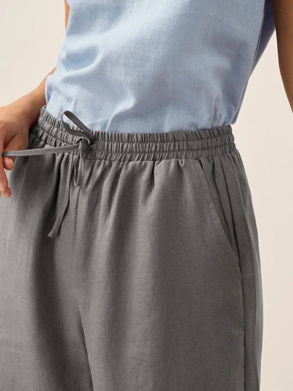 LYON Pantalones clásicos de lino 100%