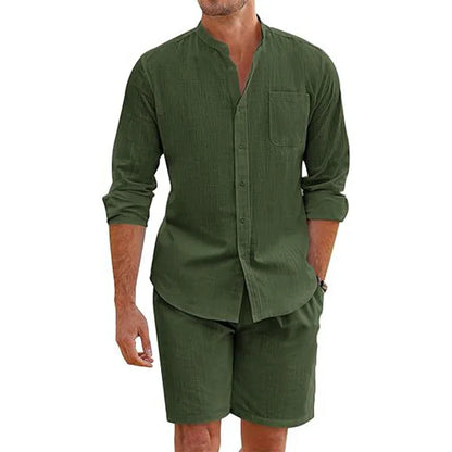 Conjunto Índigo — Camisa y Short de Lino