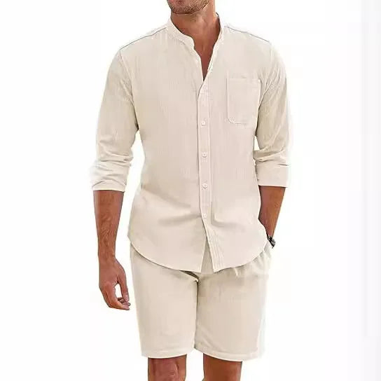 Conjunto Índigo — Camisa y Short de Lino