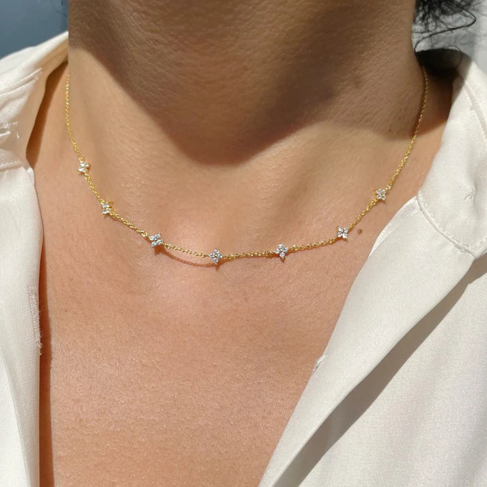 Collar Lúa — Trébol Dorado