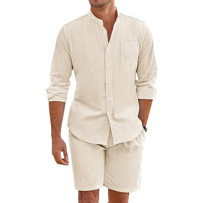 Conjunto Índigo — Camisa y Short de Lino